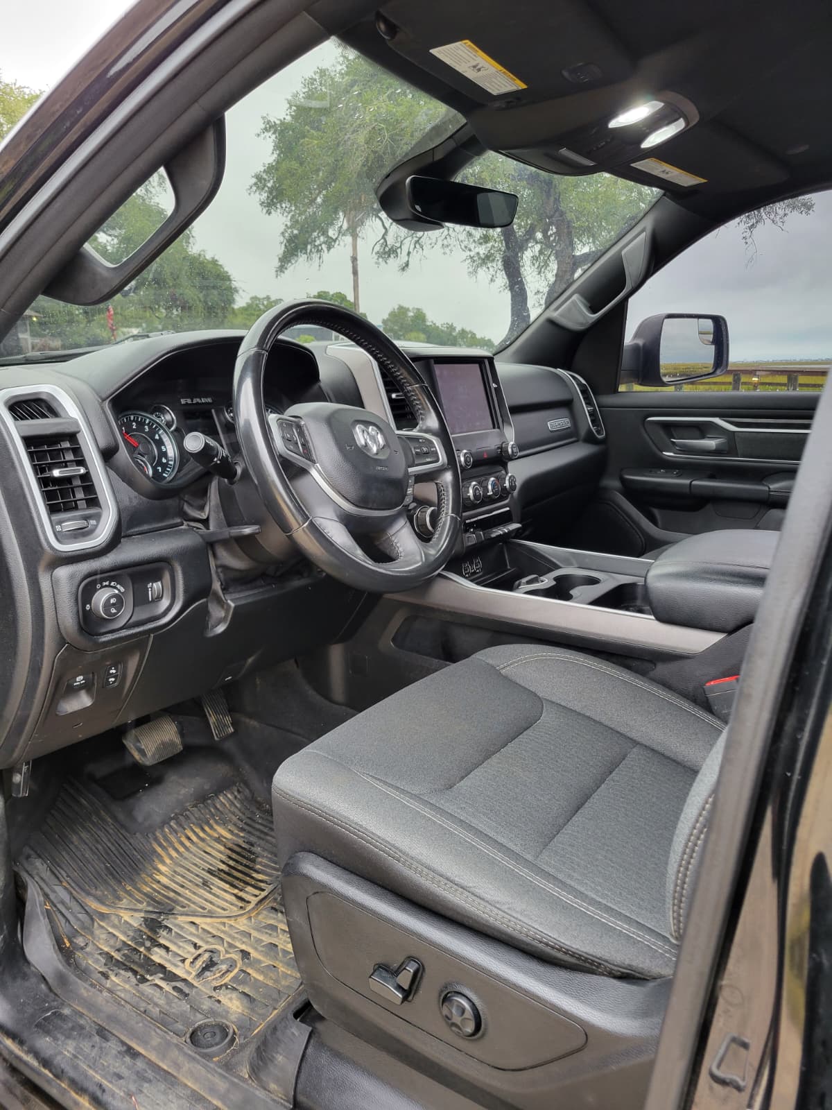 Front seats and dashboard